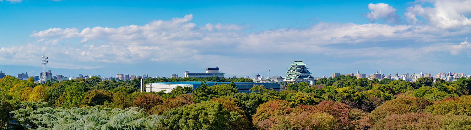 名古屋城と名古屋の街